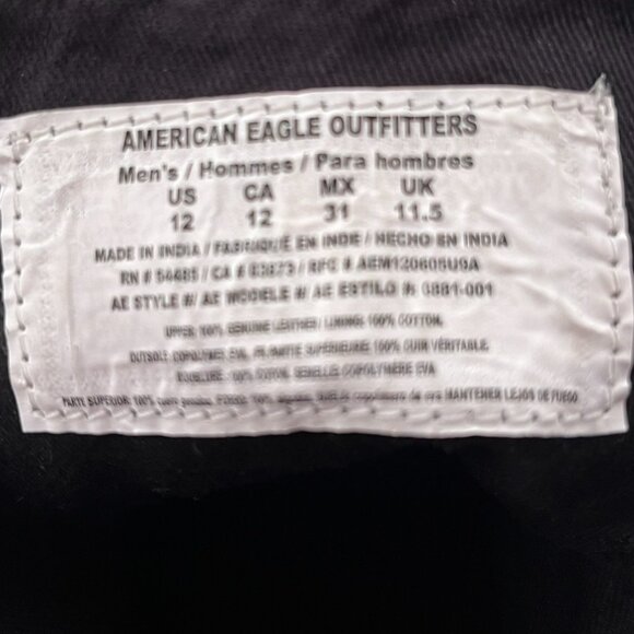 American Eagle Men's Leather Lace-Up Work Boots - Picture 13 of 13